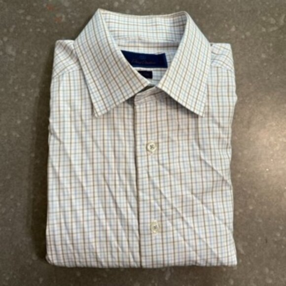 David Donahue Trim Fit Button-Down Shirt - Size 16.5 (34/35) - Picture 2 of 10